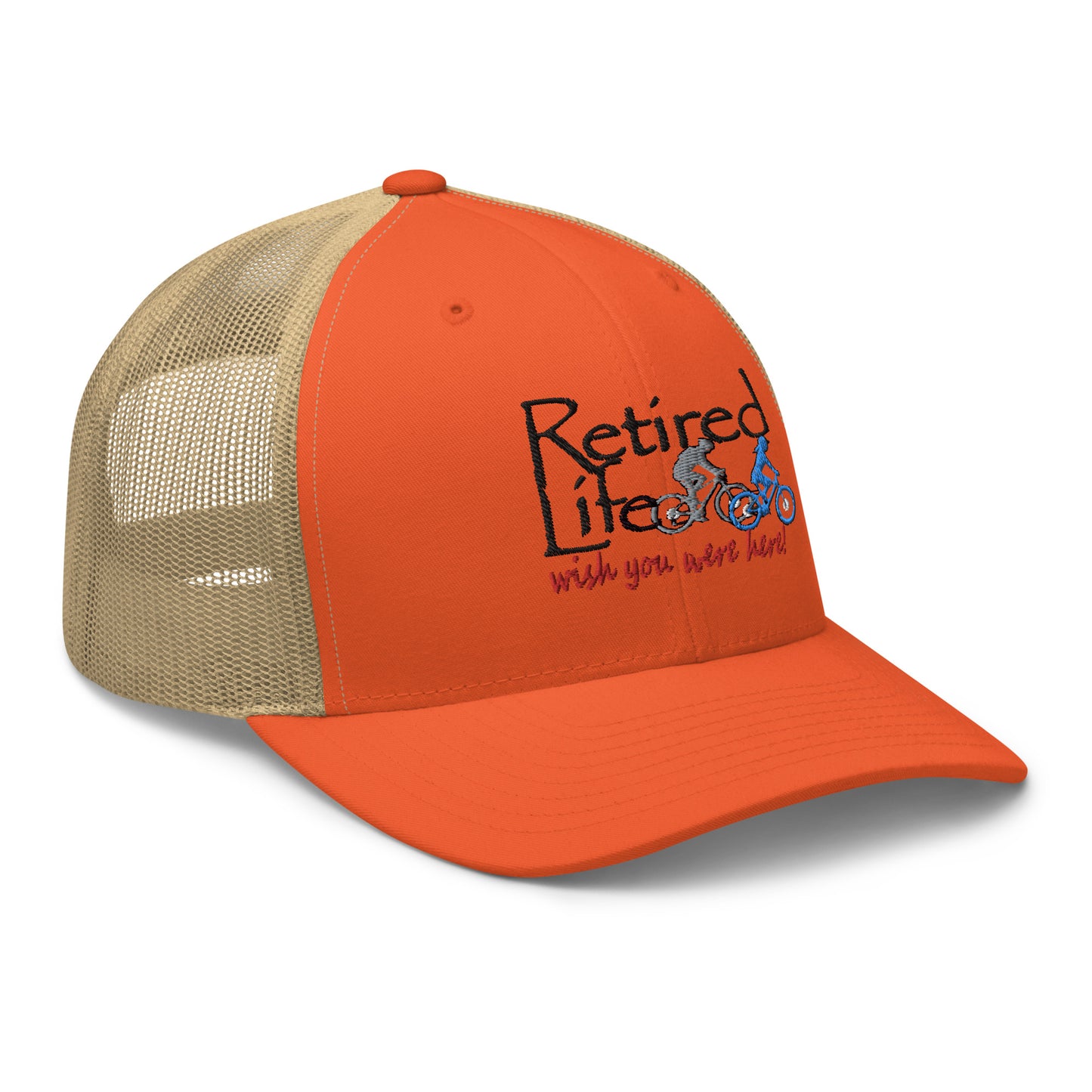 Trucker Cap Mountain Bike Couple