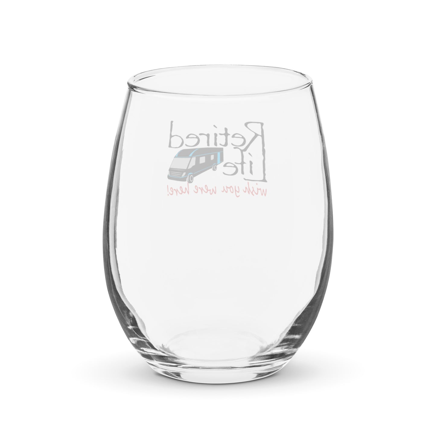 Stemless wine glass Motorhome