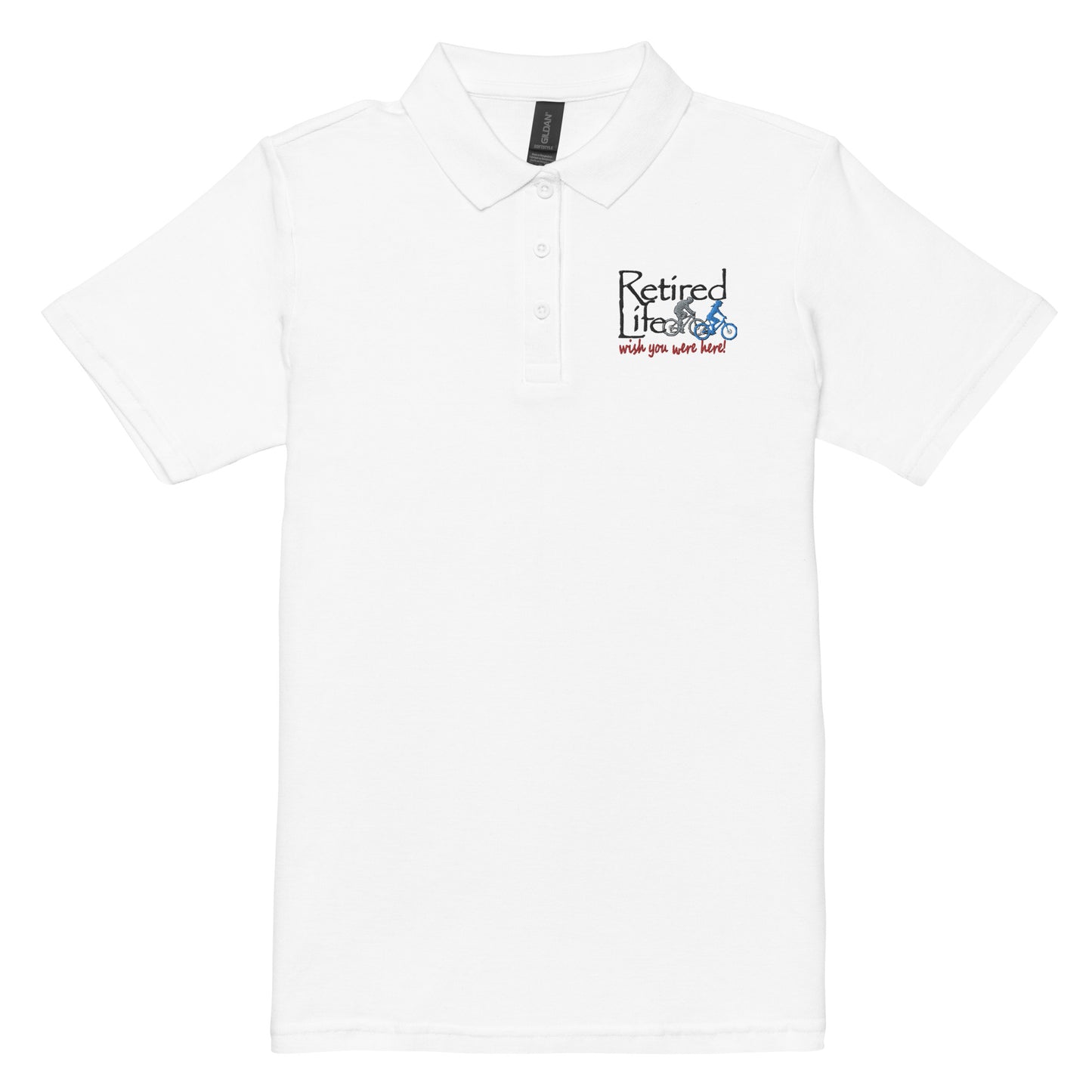 Women’s pique polo shirt Mountain Bike Couple