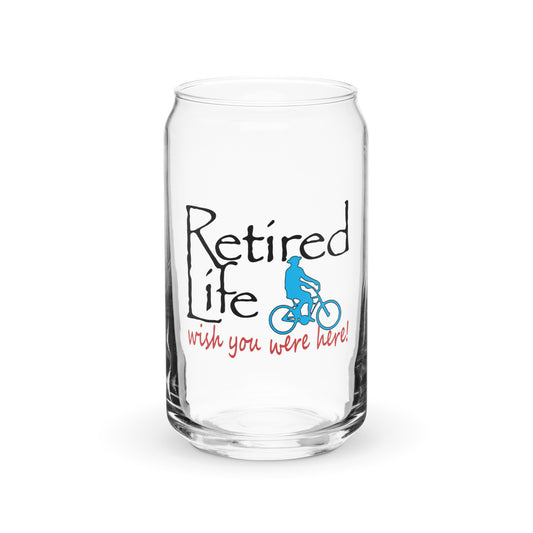 Can-shaped glass Beach Cruiser Man
