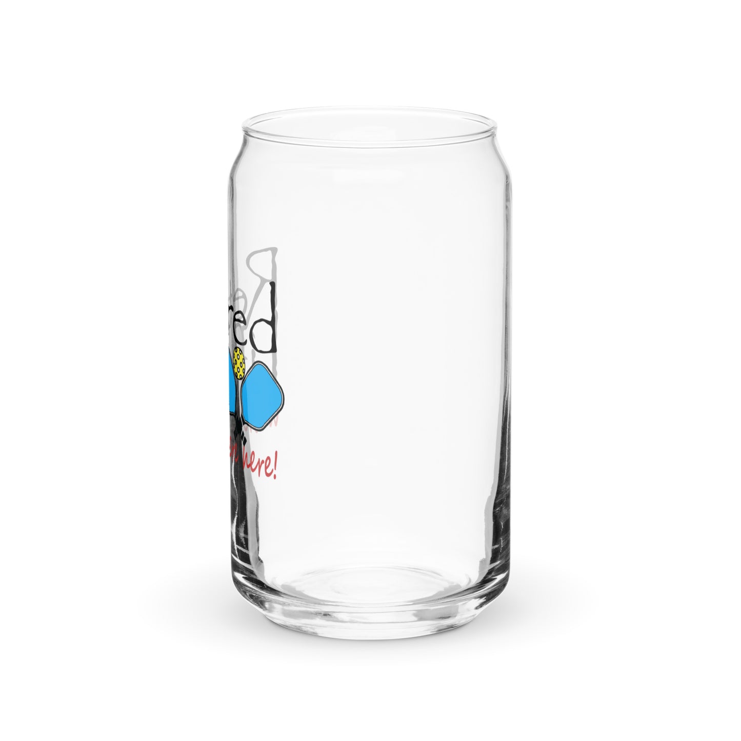 Can-shaped glass Pickleball Paddles