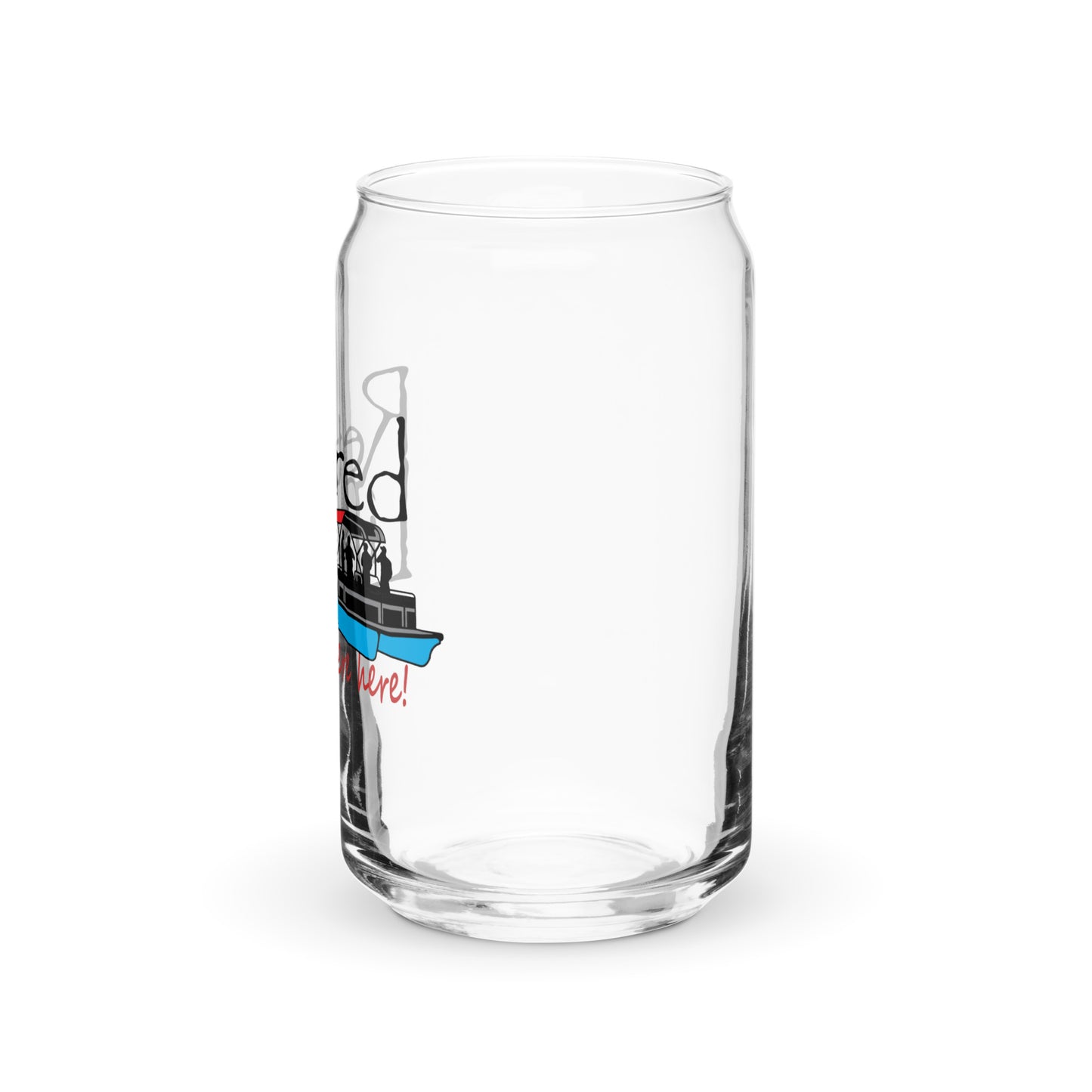 Can-shaped glass Pontoon Boat