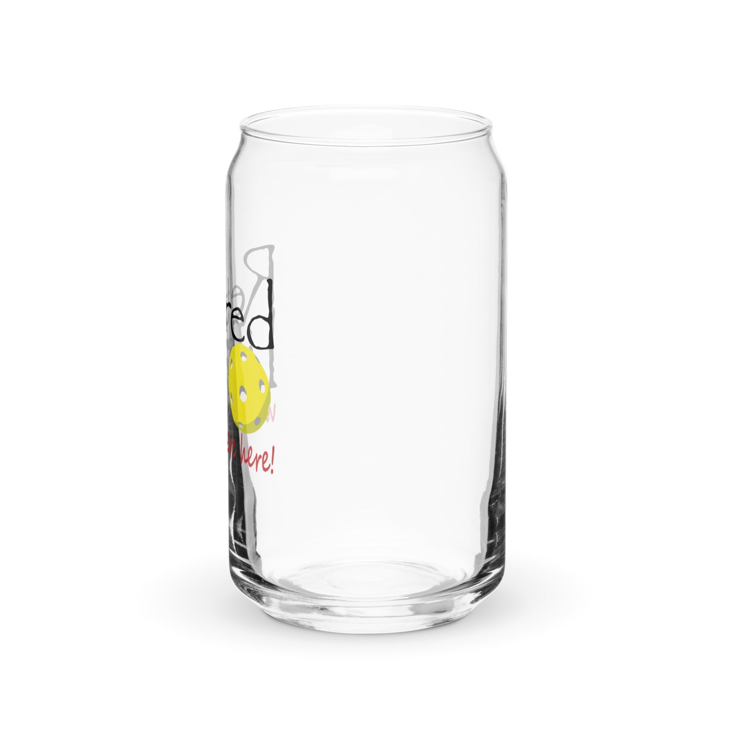 Can-shaped glass Pickleball