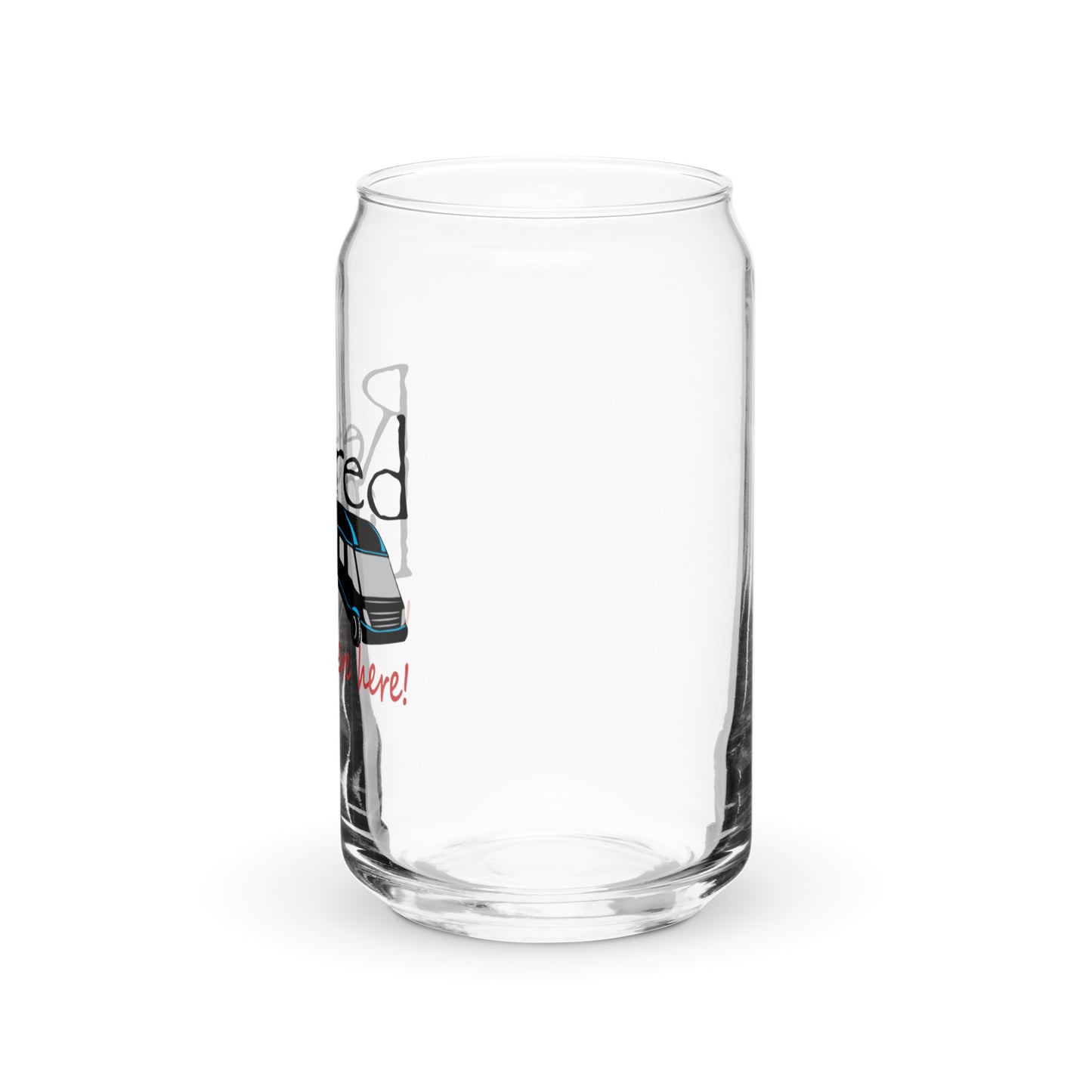 Can-shaped glass Motorhome