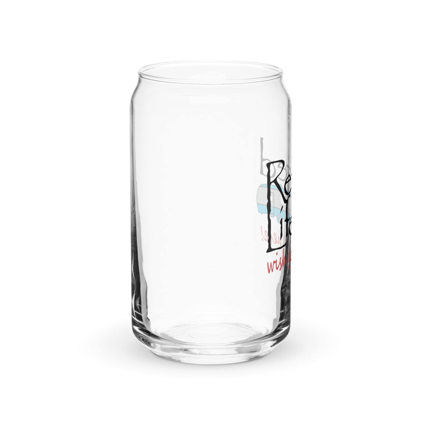 Can-shaped glass Travel Trailer