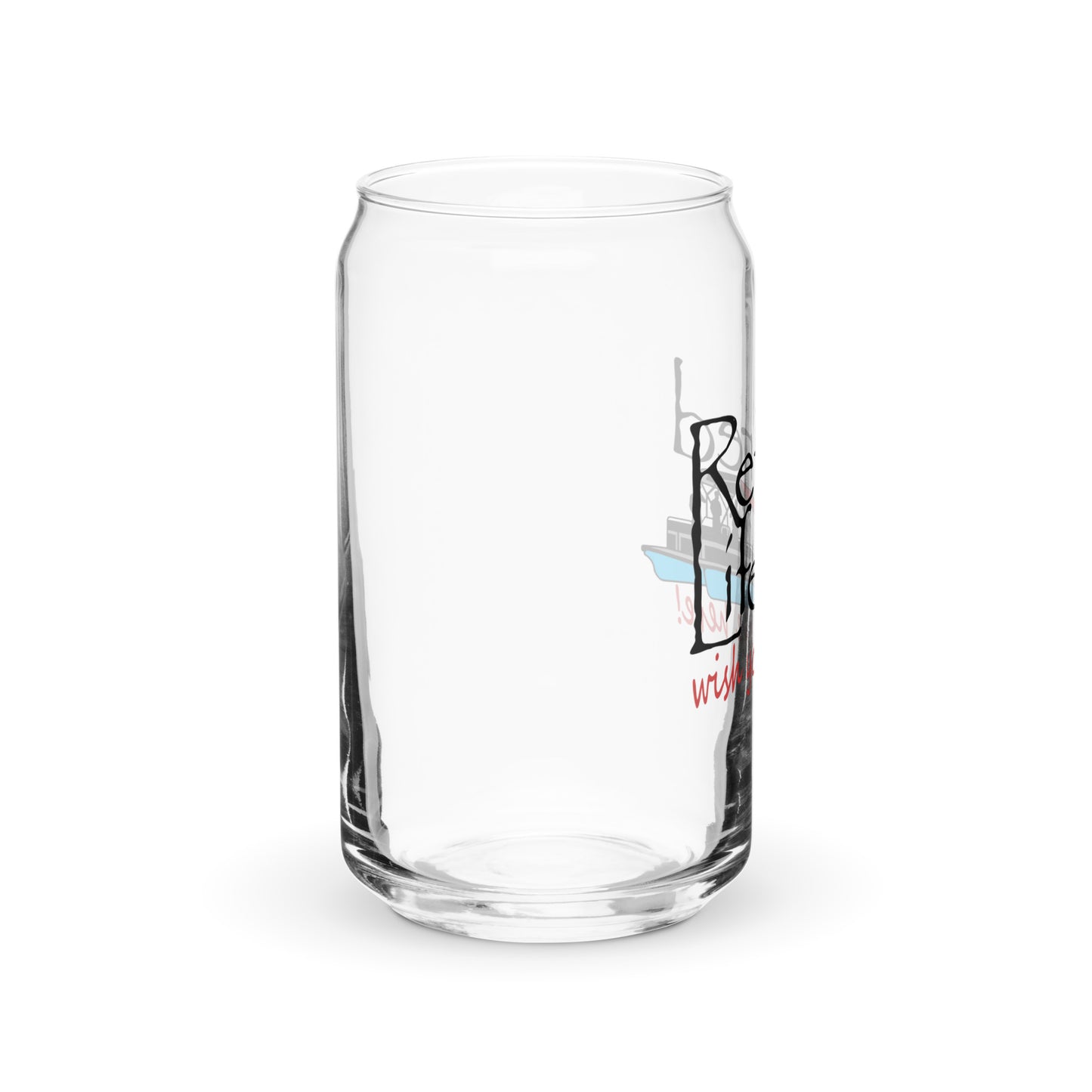 Can-shaped glass Pontoon Boat