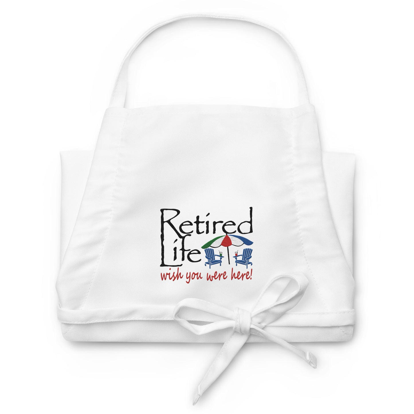 Embroidered Apron Beach