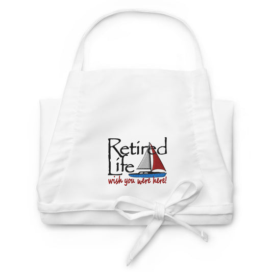 Embroidered Apron Sailboat