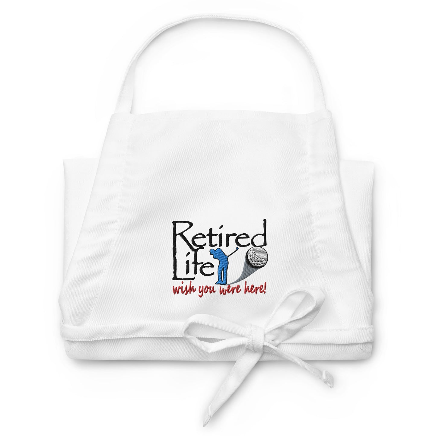 Embroidered Apron Man Golfer