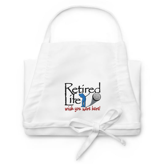 Embroidered Apron Man Golfer