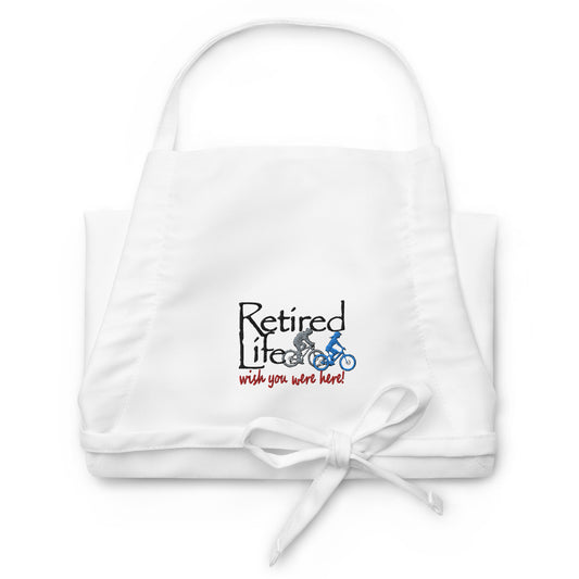 Embroidered Apron Mountain Bike Couple