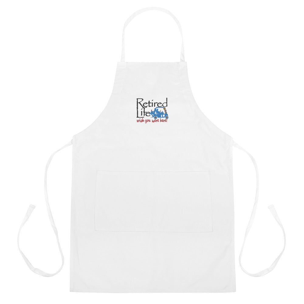 Embroidered Apron Cart - Loofahs Couple
