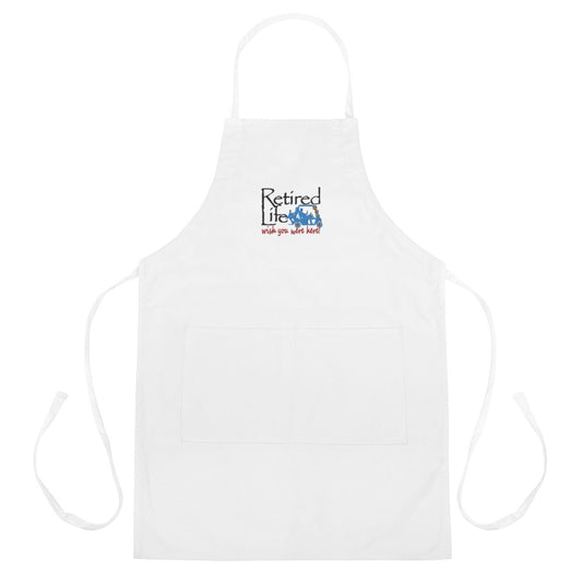 Embroidered Apron Cart - Loofahs Couple