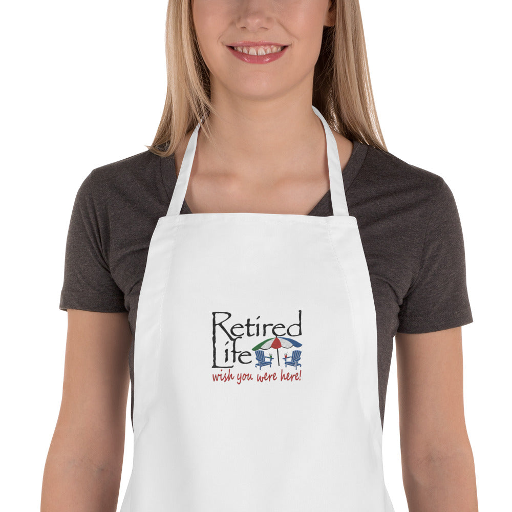 Embroidered Apron Beach