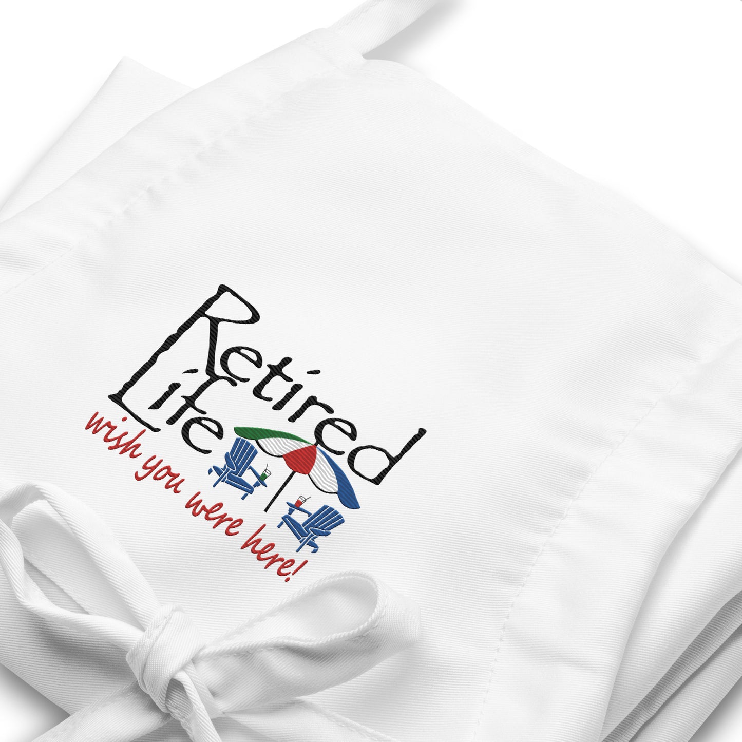 Embroidered Apron Beach