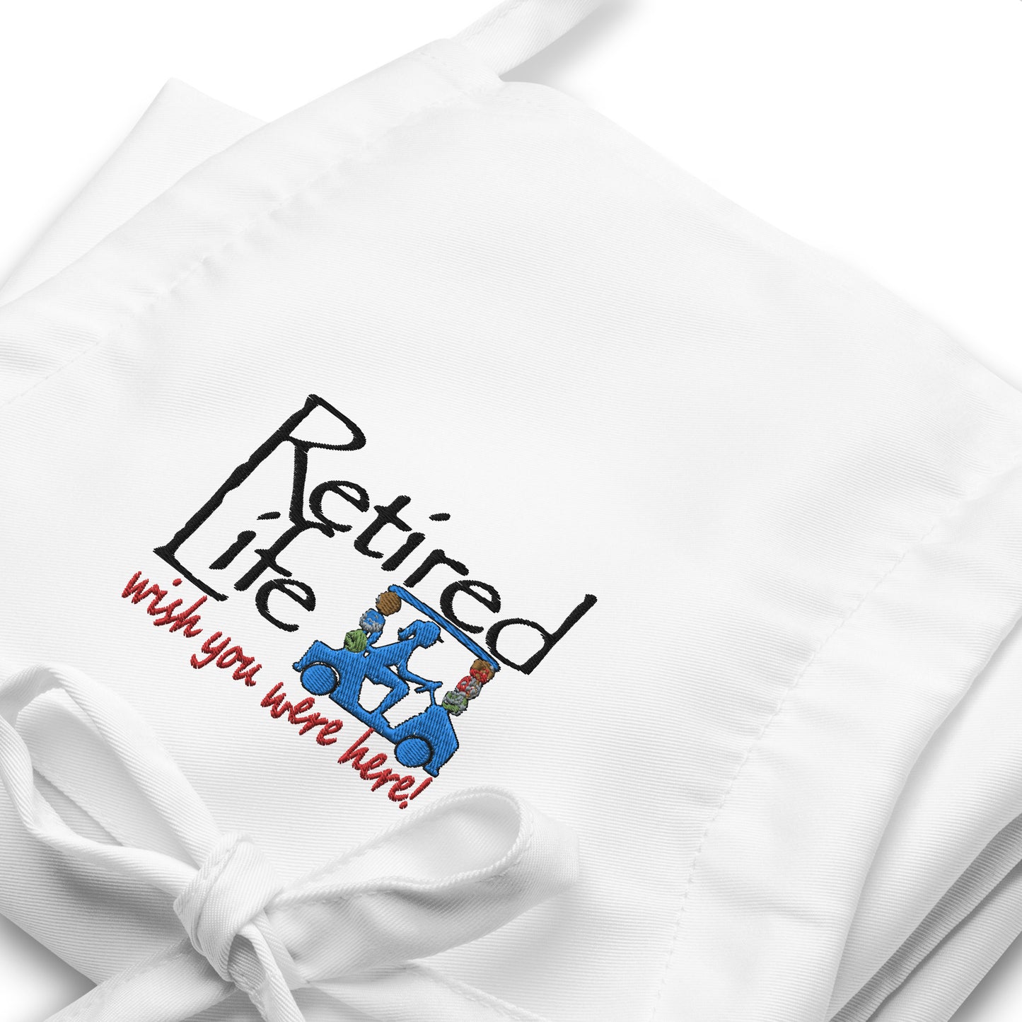 Embroidered Apron Cart - Loofahs