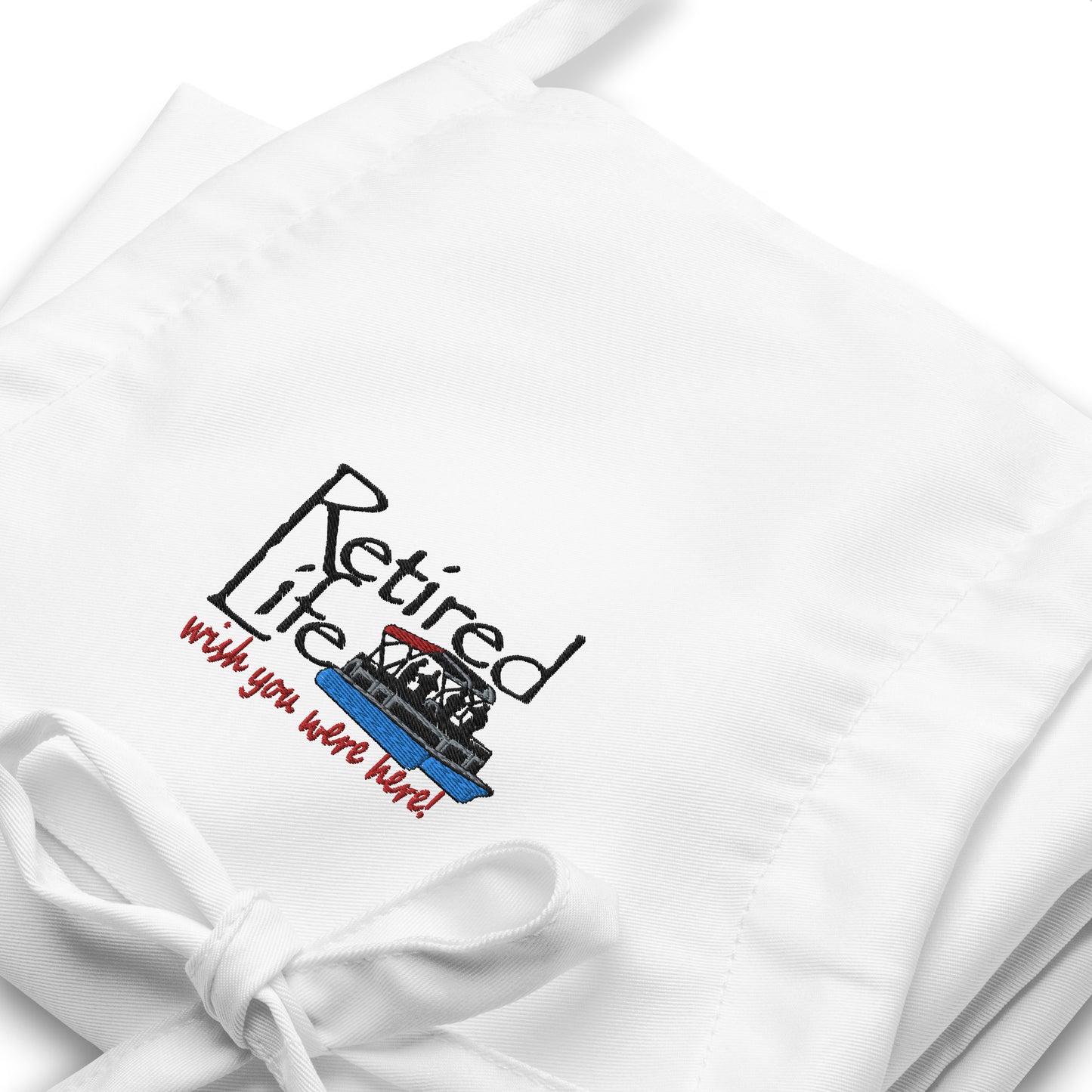 Embroidered Apron Pontoon Boat