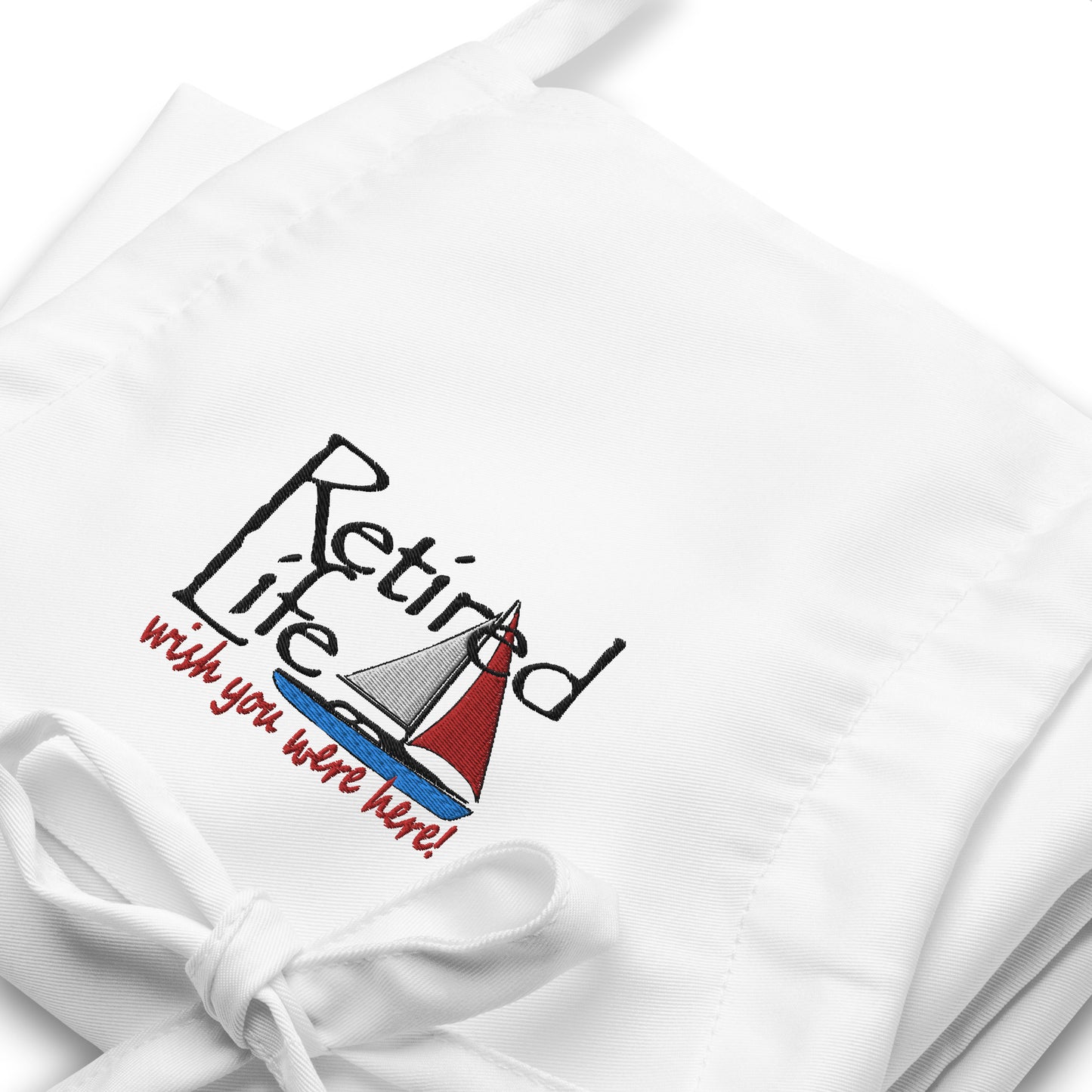 Embroidered Apron Sailboat
