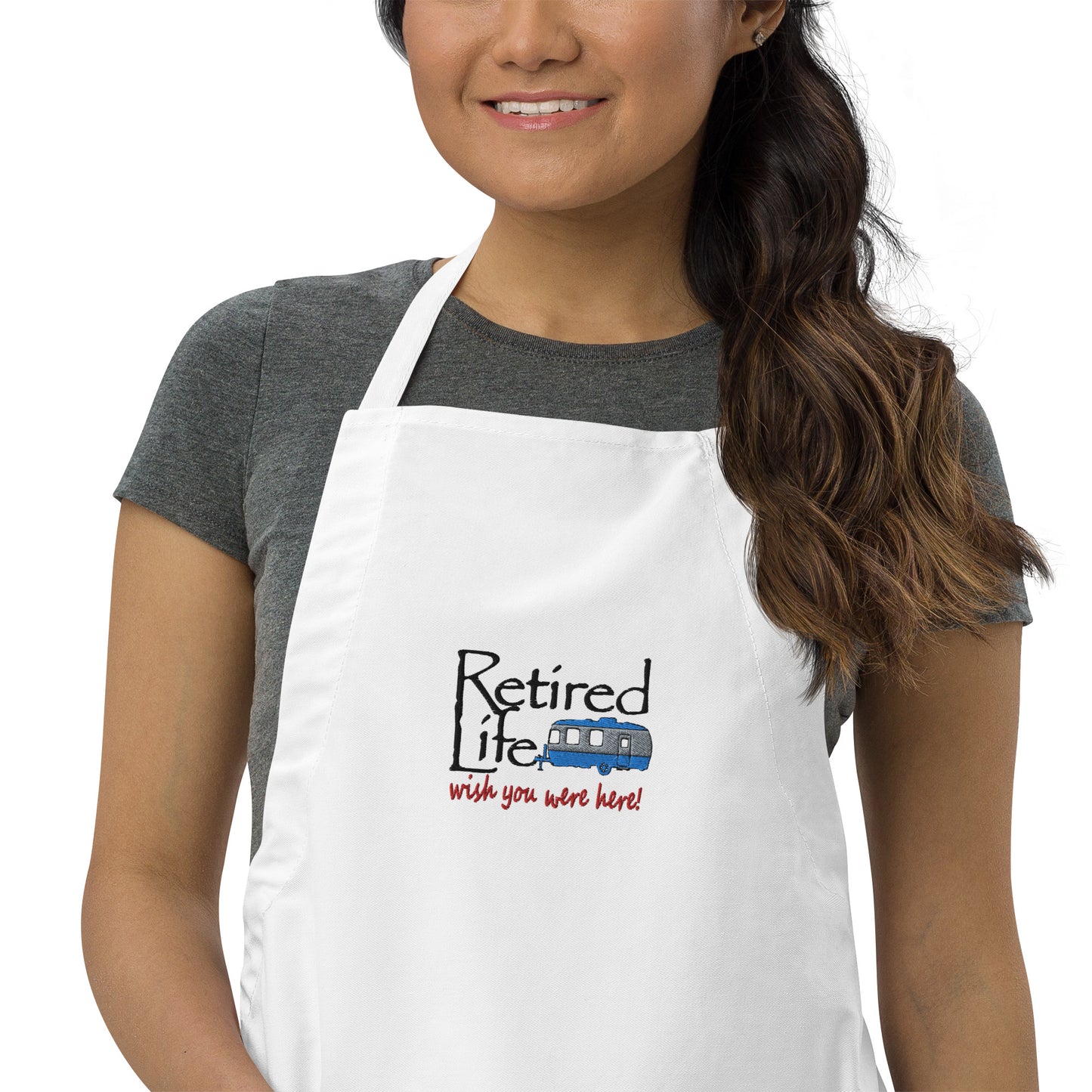 Embroidered Apron Travel Trailer