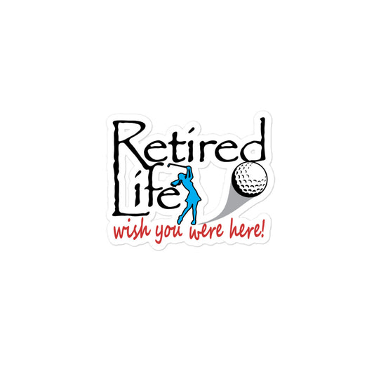Bubble-free stickers Lady Golfer