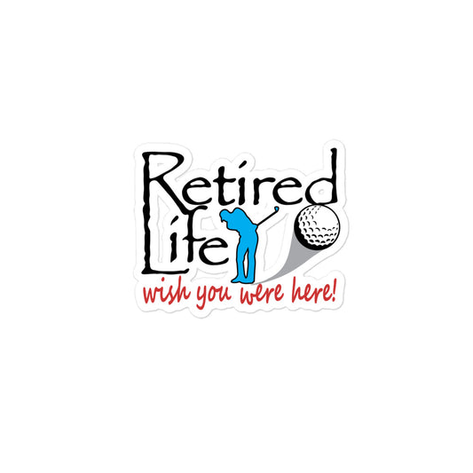 Bubble-free stickers Man Golfer