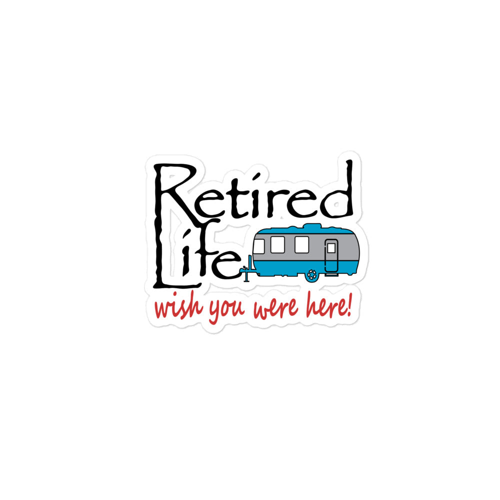 Bubble-free stickers Travel Trailer