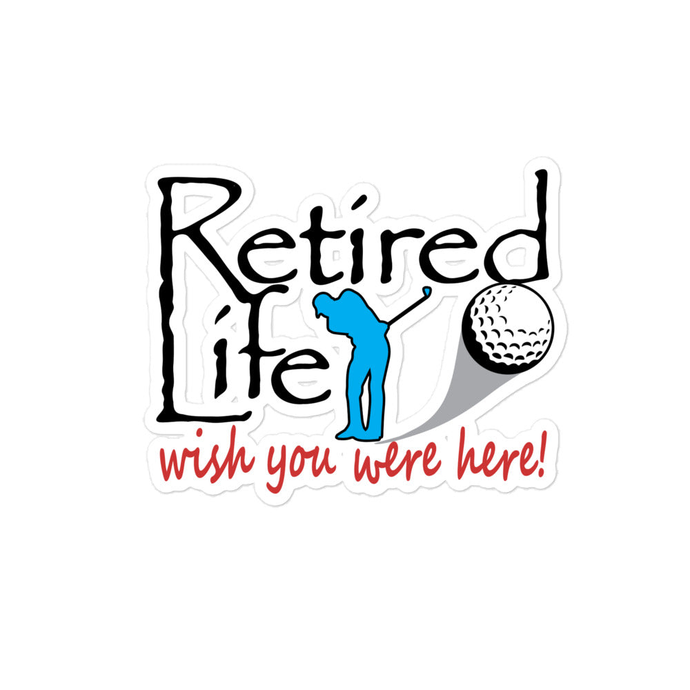 Bubble-free stickers Man Golfer