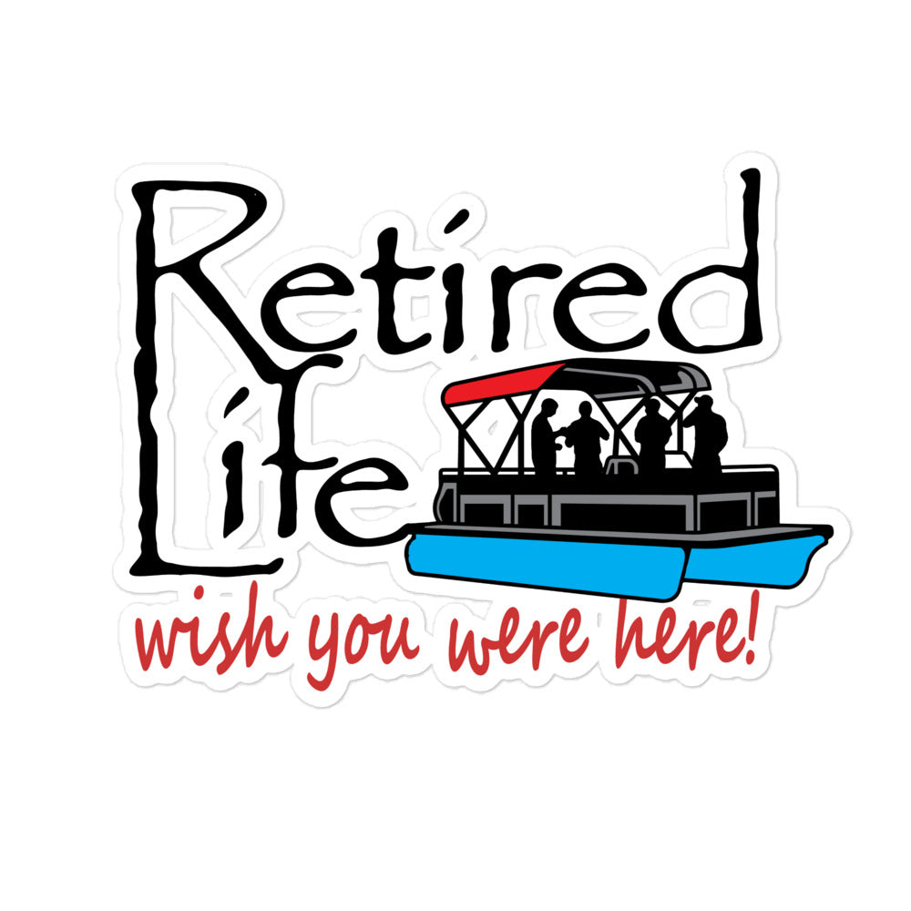 Bubble-free stickers Pontoon Boat