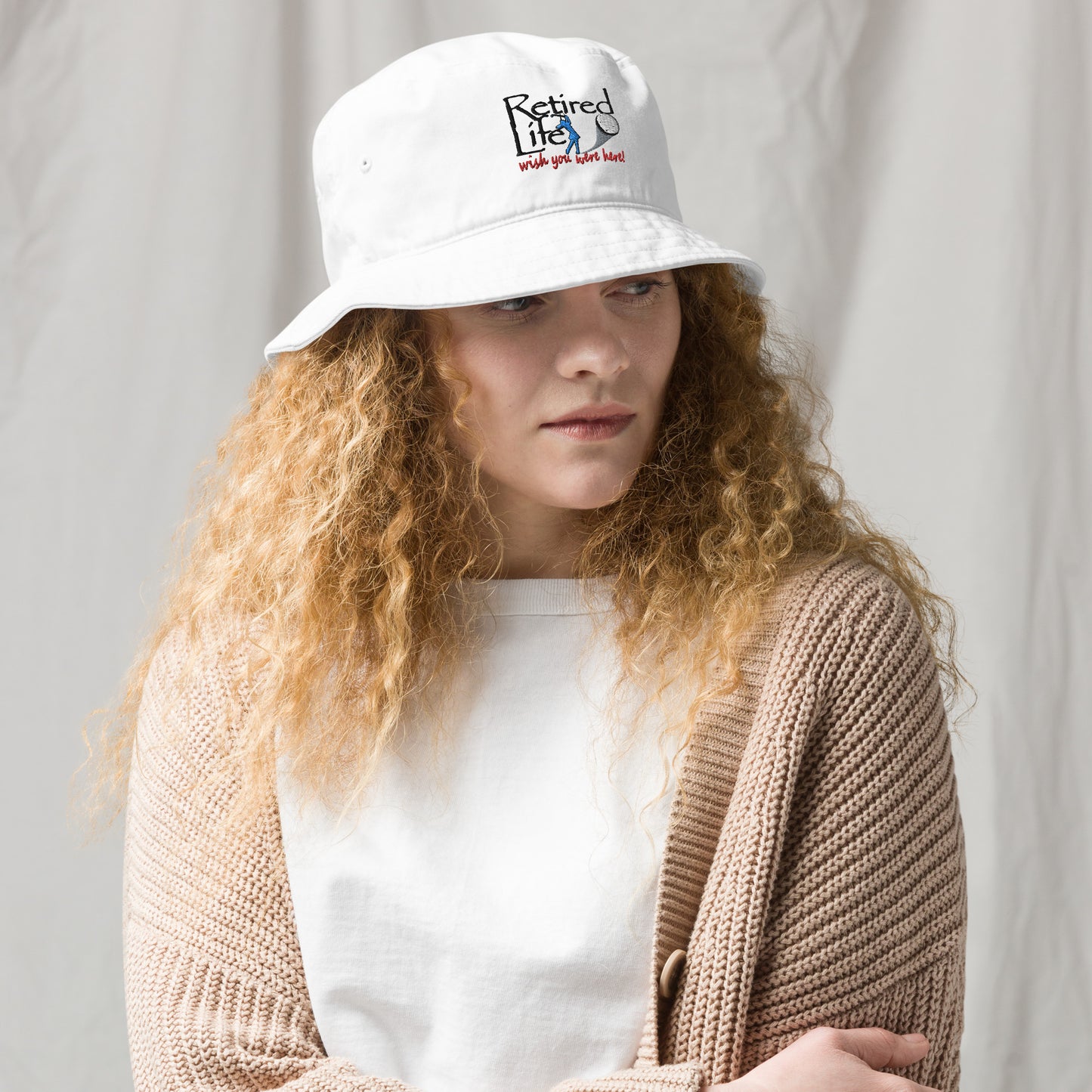 Organic bucket hat Lady Golfer