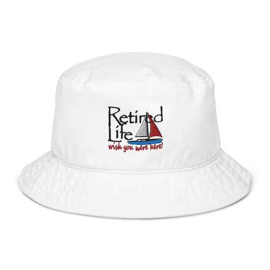 Organic bucket hat Sailboat