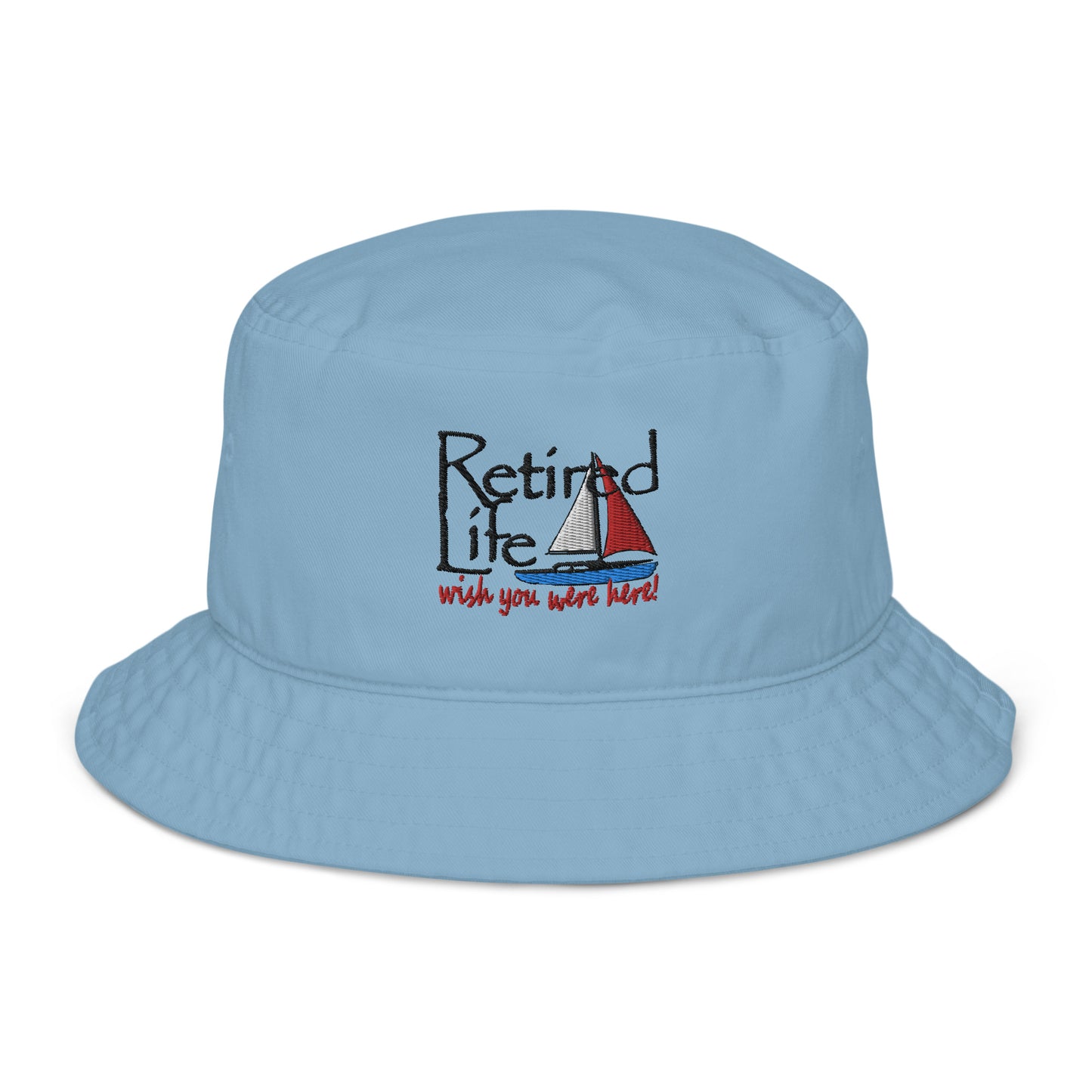 Organic bucket hat Sailboat