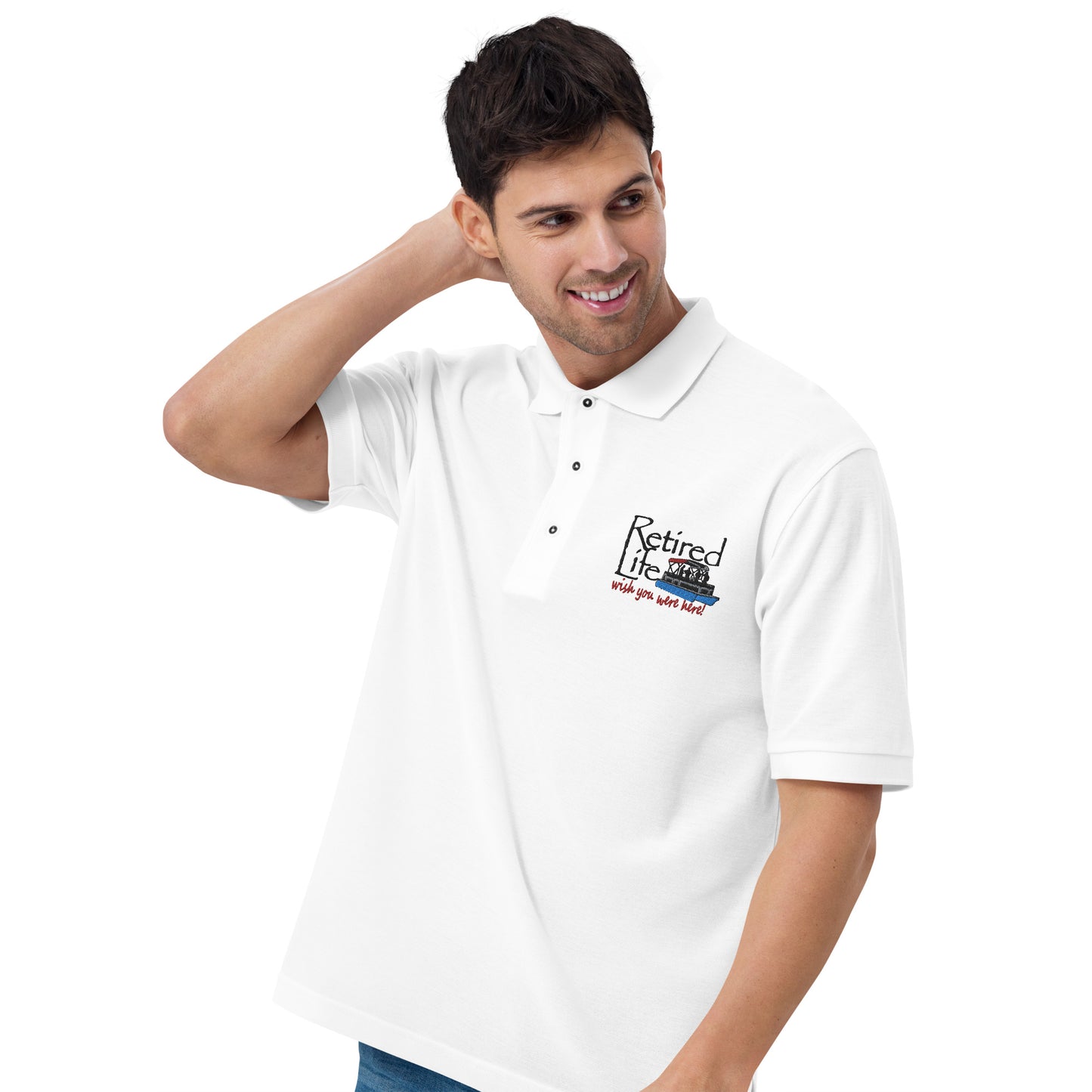 Men's Premium Polo Pontoon Boat