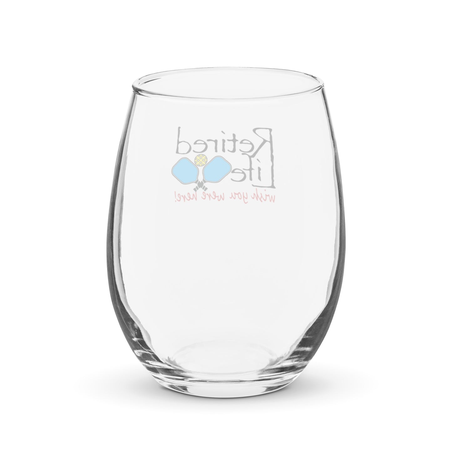 Stemless wine glass Pickleball Paddles