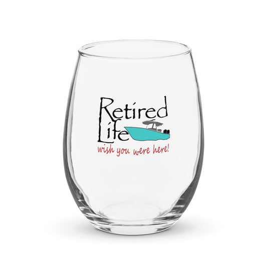 Stemless wine glass Center Console Boat
