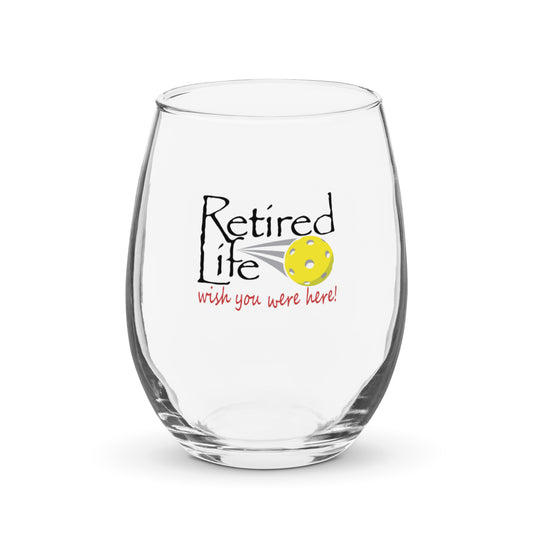 Stemless wine glass Pickleball