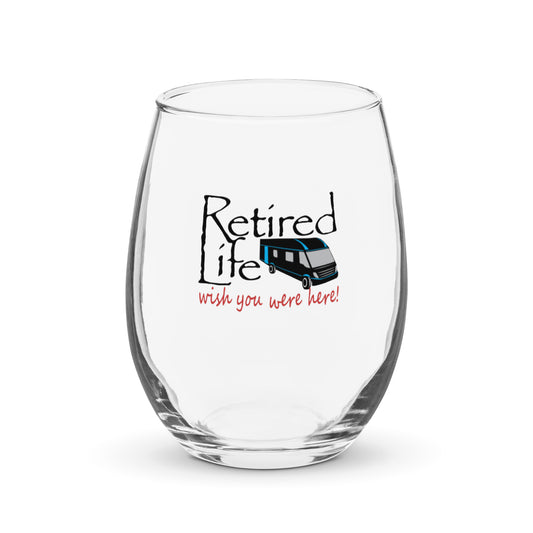 Stemless wine glass Motorhome