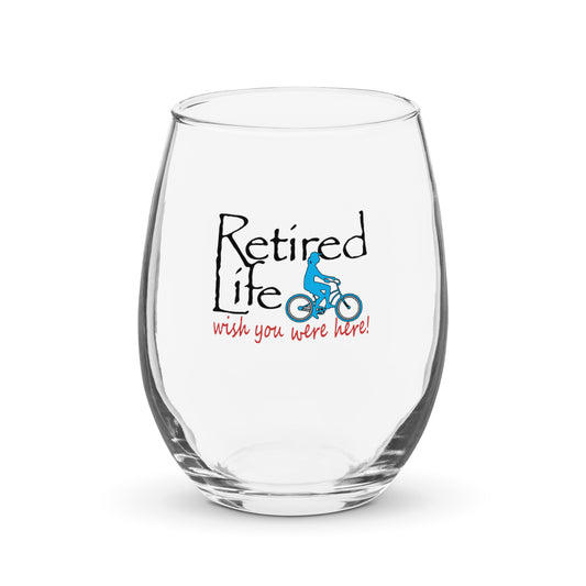 Stemless wine glass Beach Cruiser Lady