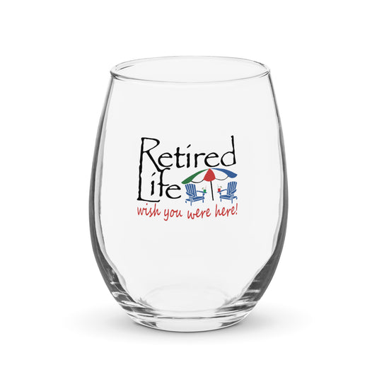 Stemless wine glass Beach
