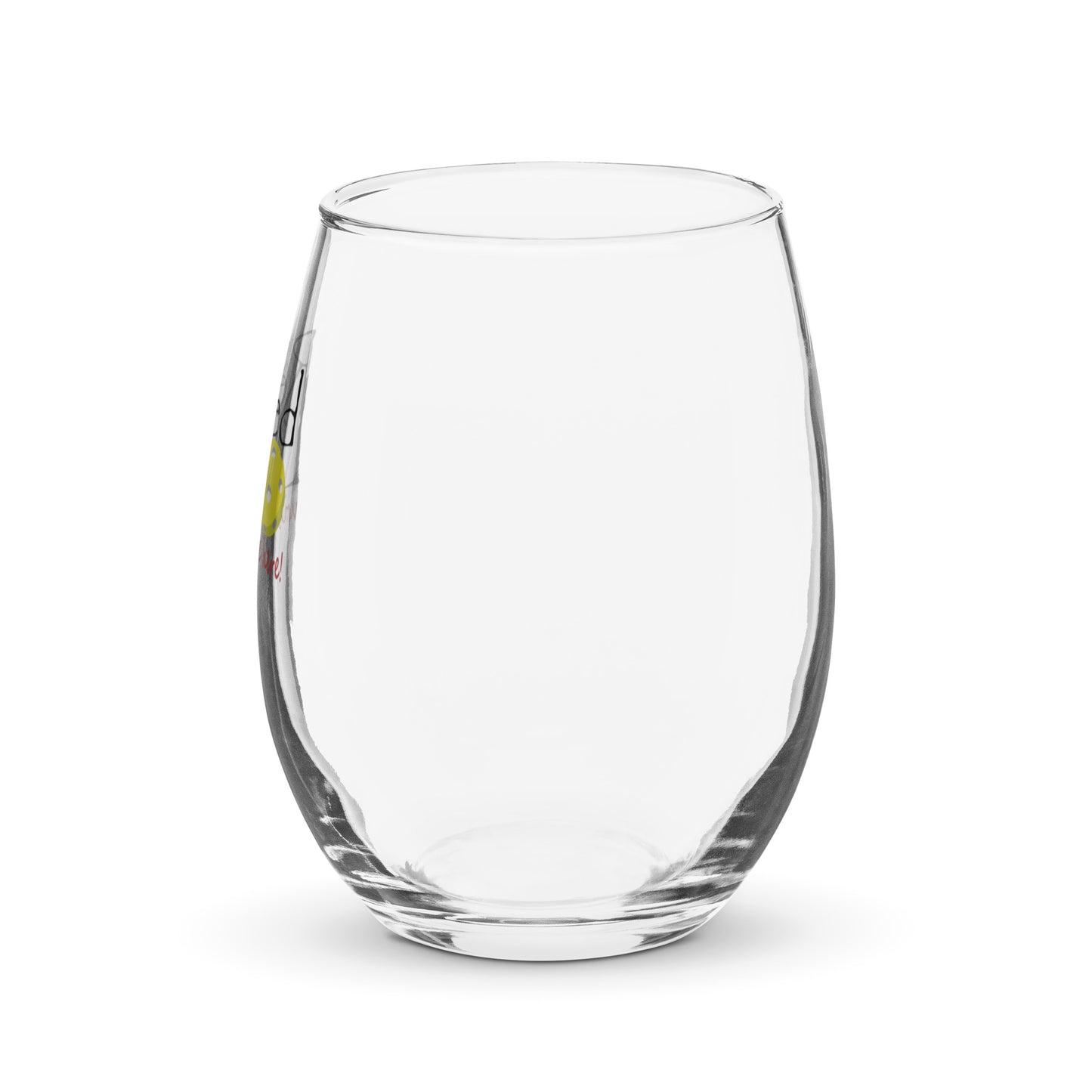 Stemless wine glass Pickleball