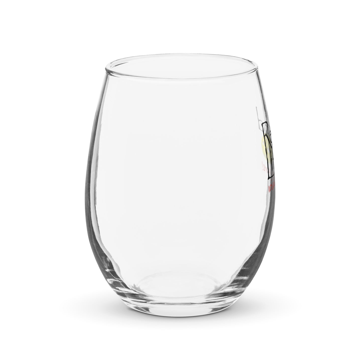 Stemless wine glass Pickleball