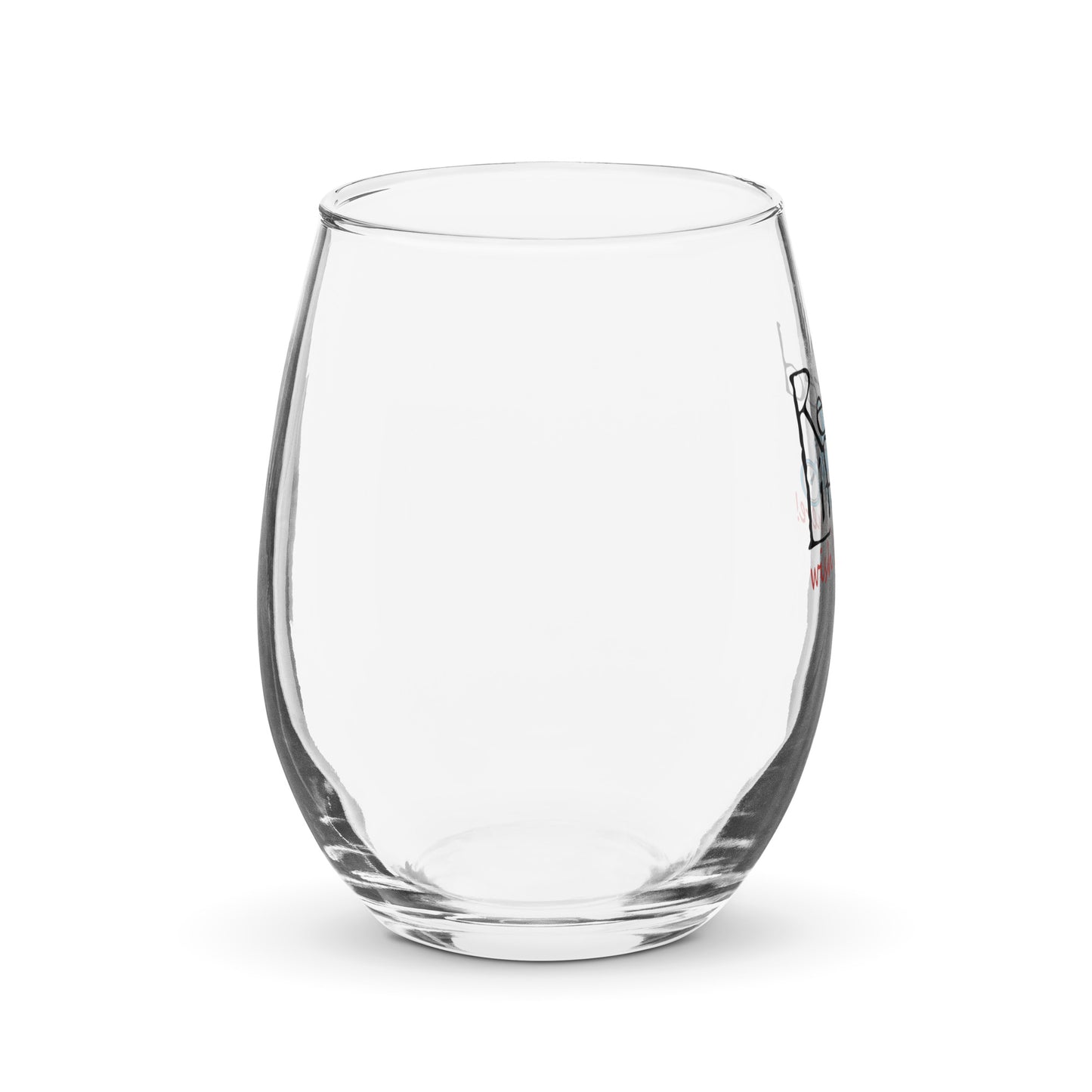 Stemless wine glass Beach Cruiser Lady