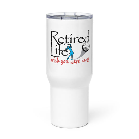 Travel mug with a handle Lady Golfer