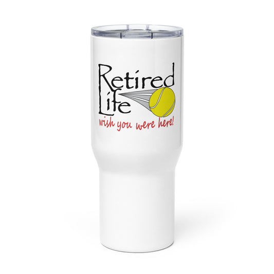 Travel mug with a handle Tennis