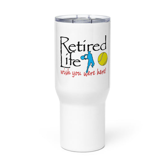 Travel mug with a handle Man Tennis