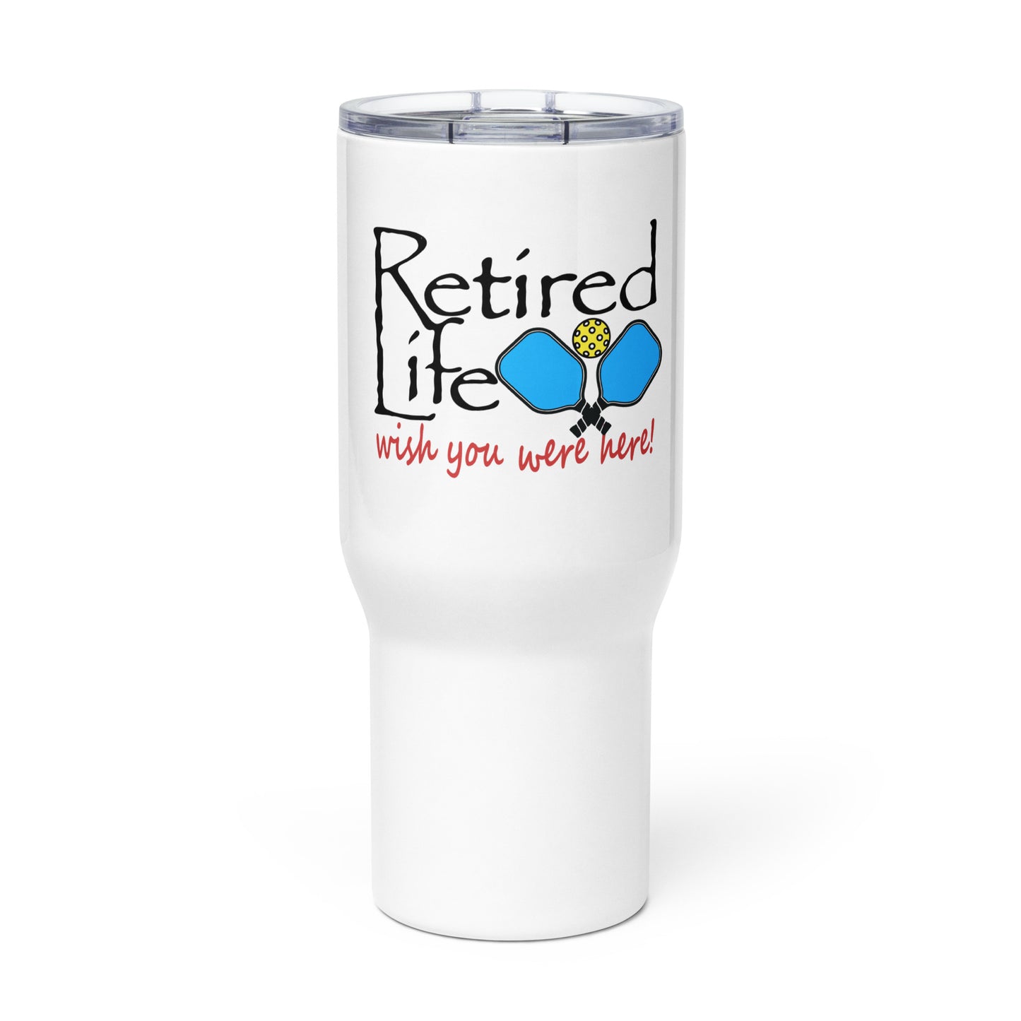 Travel mug with a handle Pickleball Paddles