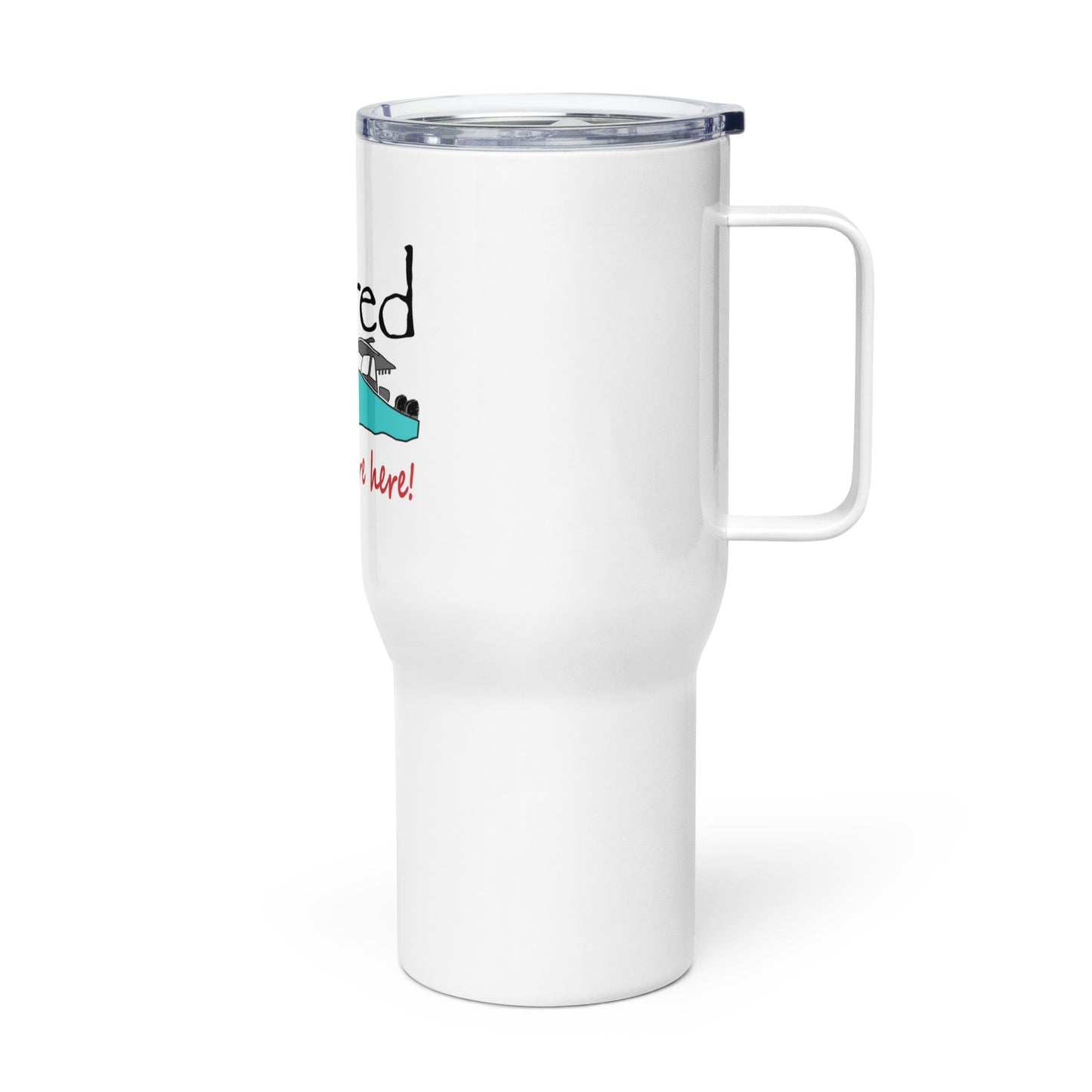 Travel mug with a handle Center Console Boat