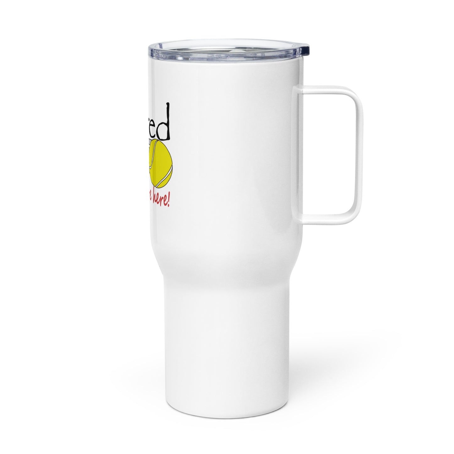 Travel mug with a handle Tennis