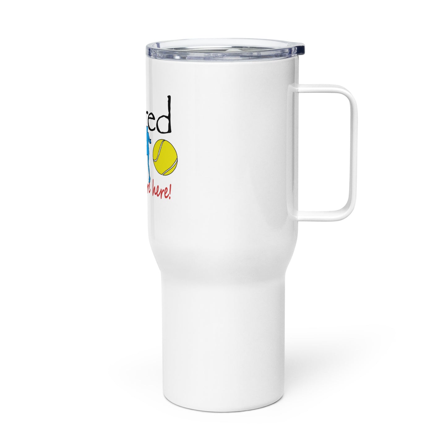 Travel mug with a handle Lady Tennis