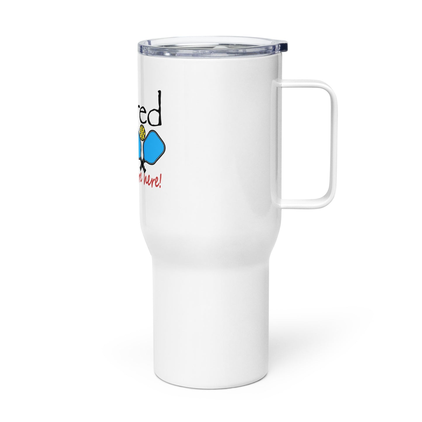 Travel mug with a handle Pickleball Paddles