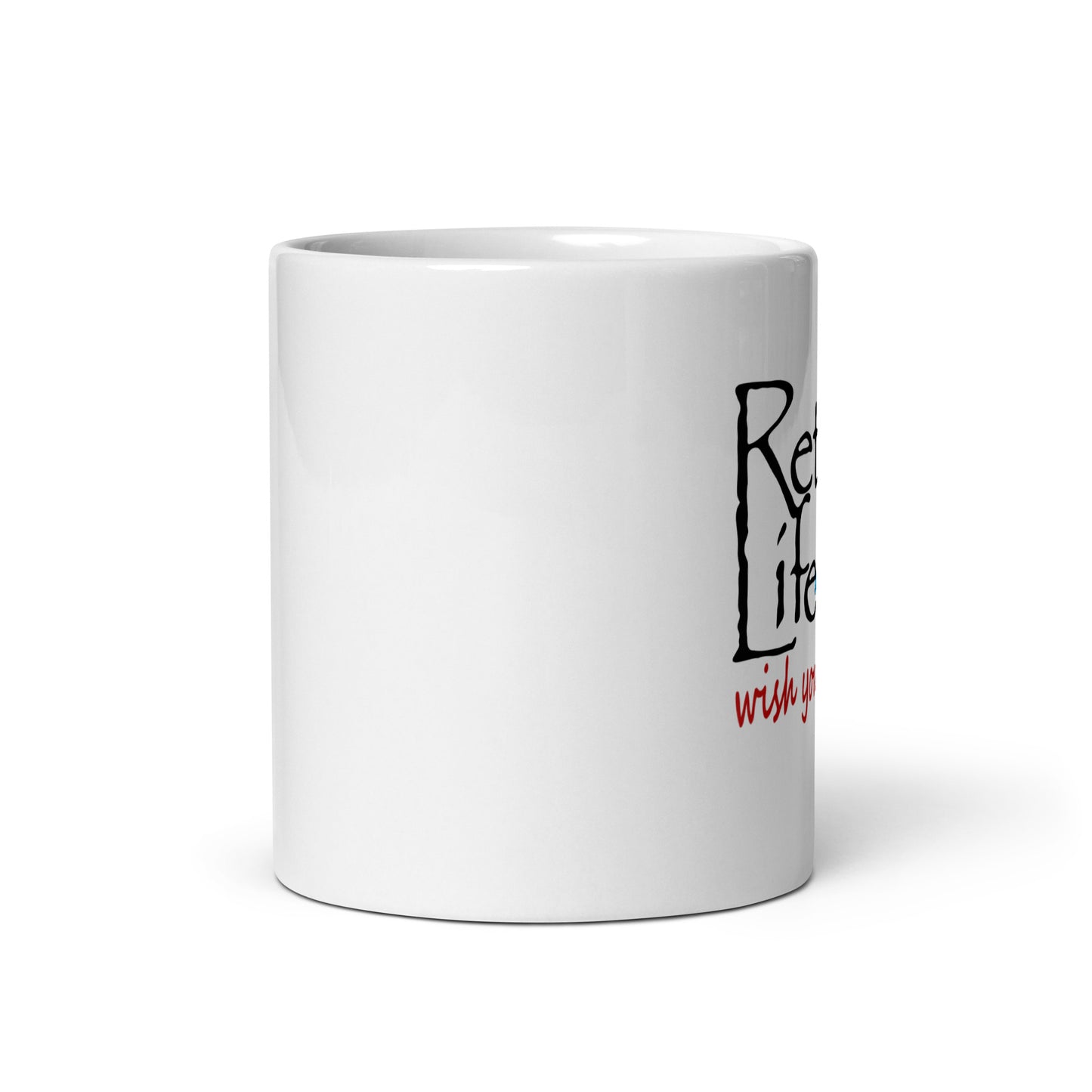 White glossy mug Golf Cart Couple